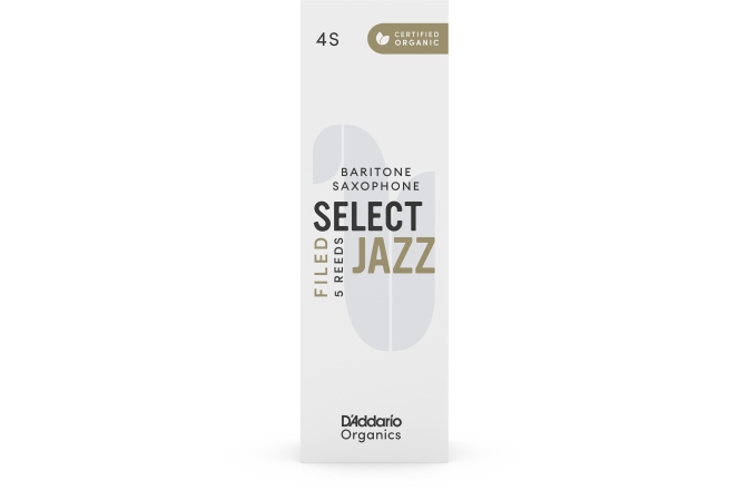 Ancie pentru Saxofon Bariton Daddario Woodwinds Organic Select Jazz Filed Baritone Saxophone  4 Soft 