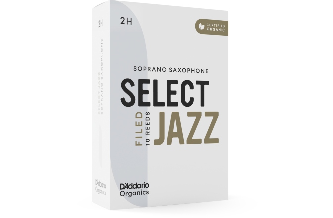 Ancie pentru Saxofon Sopran Daddario Woodwinds Organic Select Jazz Filed Soprano Saxophone  2 Hard 