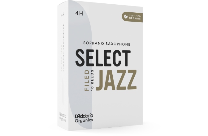 Ancie pentru Saxofon Sopran Daddario Woodwinds Organic Select Jazz Filed Soprano Saxophone 4 Hard 