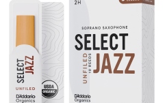 Ancie pentru Saxofon Sopran Daddario Woodwinds Organic Select Jazz Unfiled Soprano Saxophone 2 Hard 