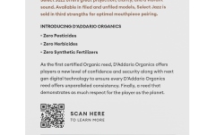 Ancie pentru Saxofon Sopran Daddario Woodwinds Organic Select Jazz Unfiled Soprano Saxophone 3 Hard 