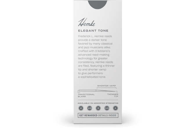 Ancie pentru Saxofon Tenor Daddario Woodwinds Frederick L. Hemke Tenor Saxophone 2.5 