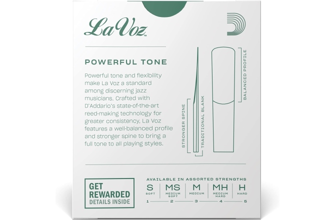 Ancie Saxofon Alto Daddario Woodwinds La Voz Alto Saxophone M