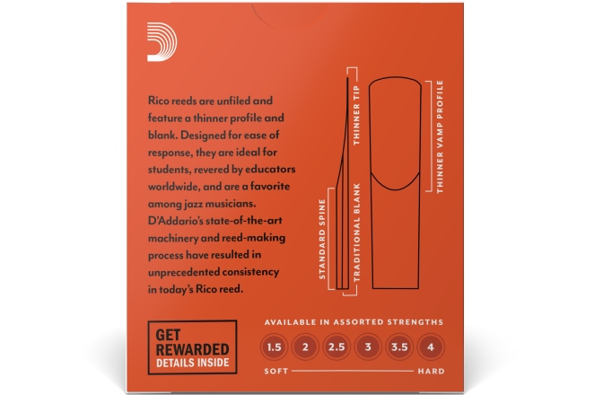 Ancie Saxofon Sopran Daddario Woodwinds Rico Soprano Sax 2