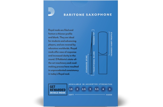 Ancii Saxofon Bariton Daddario Woodwinds Royal  Baritone Sax 5 