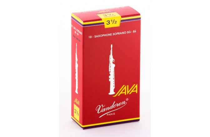 Ancii Saxofon Sopran Vandoren Java Red Cut Soprano Sax 3.5