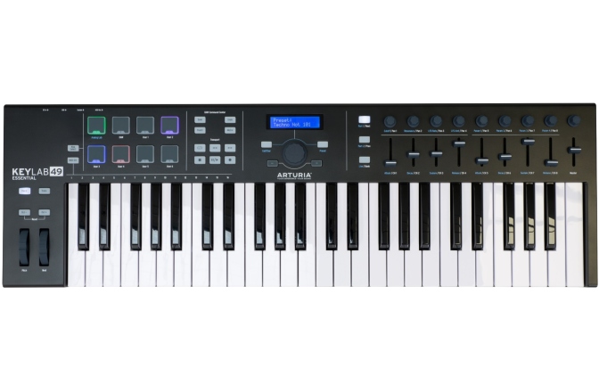 Controller MIDI cu claviatura cu 49 de clape Arturia Keylab Essential 49 Black LE
