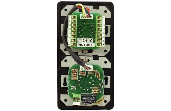 Atenuator de volum cu selector de sursă Omnitronic PA Vol Contr/Prog Select 5W mono bk