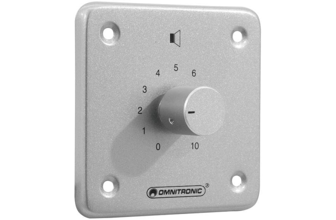 Atenuator de volum Omnitronic PA Volume Controller 10 W mono sil