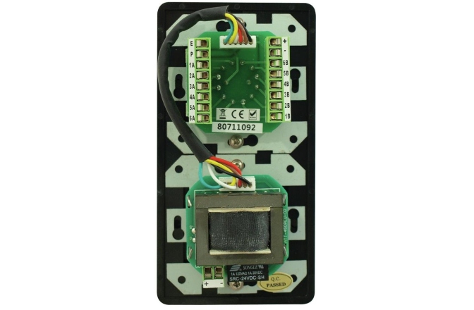 Atenuator de volum și selector de sursă Omnitronic PA Vol Contr/Prog Select 45W mono bk