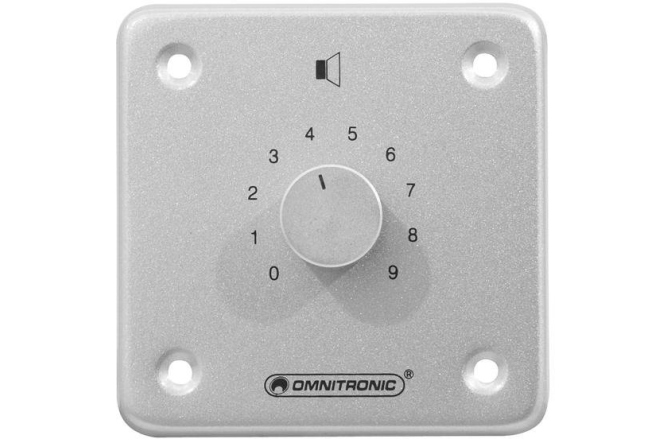 Atenuator de volum, stereo Omnitronic PA Volume Controller 10W stereo sil
