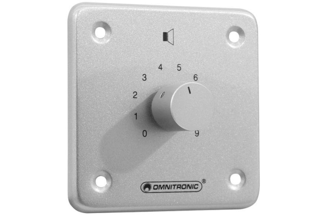 Atenuator de volum, stereo Omnitronic PA Volume Controller 10W stereo sil