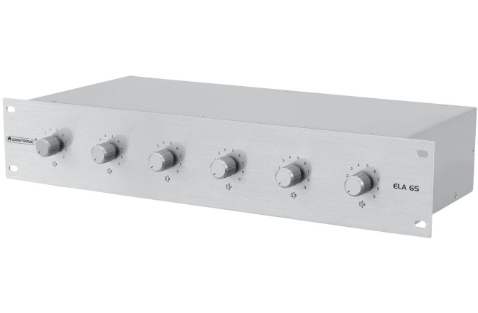 Atenuator multiplu de volum Omnitronic PA 6-zone stereo vol cont30W sil