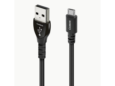 Carbon USB A - Micro USB, 0.75m