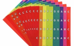 Autocolante cromatice Boomwhackers Chroma-Notes Stick-Ons