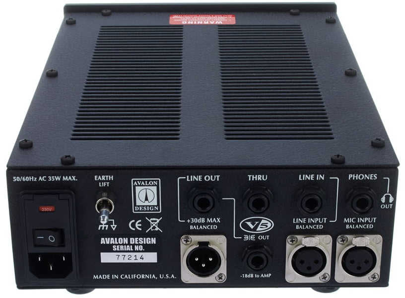 Avalon V5 Black Preamp de studio SoundCreation