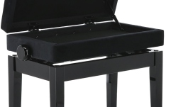 Banchetă de pian Gewa Deluxe Compartment - Black High Gloss