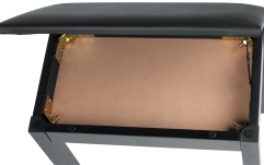 Banchetă pian Gator Frameworks Deluxe Wooden Piano Bench Black