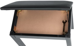 Banchetă pian Gator Frameworks Deluxe Wooden Piano Bench Black