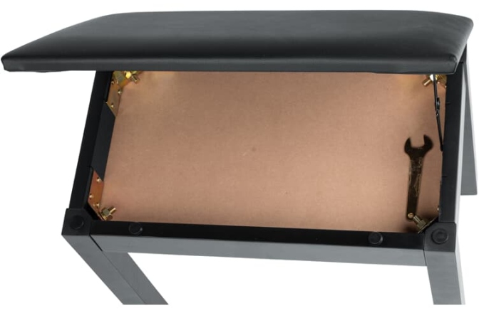 Banchetă pian Gator Frameworks Deluxe Wooden Piano Bench Black