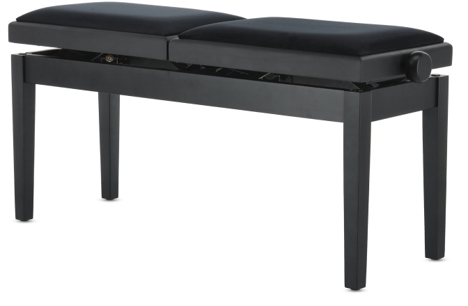 Banchetă pian Gewa Deluxe Double Black Matt