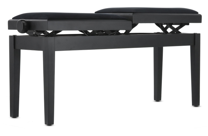 Banchetă pian Gewa Deluxe Double Black Matt