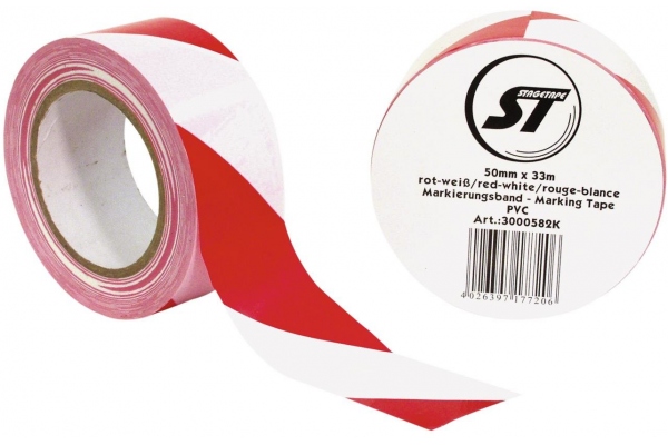 Marking Tape PVC red/white
