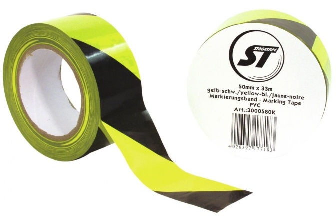 Banda adeziva No brand Marking Tape PVC yellow/bl