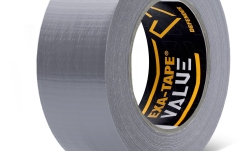 Bandă de material, Argintiu, lucioasă, 50 mm x 50 m Defender EXA-TAPE-VALUE S 50