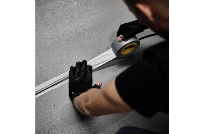 Bandă de material, Argintiu, lucioasă, 50 mm x 50 m Defender EXA-TAPE-VALUE S 50