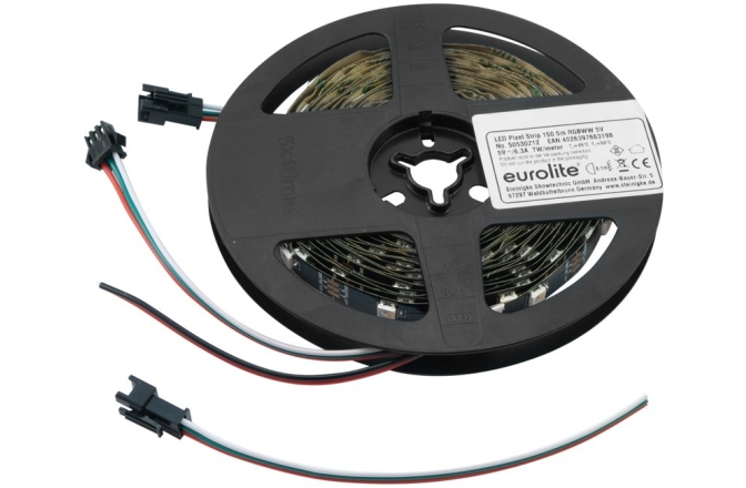Bandă de pixeli LED Eurolite LED Pixel Strip 150 5m RGBWW 5V