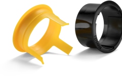 Bandă din material premium cu miez ERGO, albă, lucioasă, 50 mm x 50 m Defender EXA-TAPE W 50 ERGO-CORE