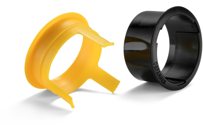 Bandă din material premium cu miez ERGO, albă, lucioasă, 50 mm x 50 m Defender EXA-TAPE W 50 ERGO-CORE