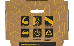 Bandă din material premium cu miez ERGO, albă, lucioasă, 50 mm x 50 m Defender EXA-TAPE W 50 ERGO-CORE