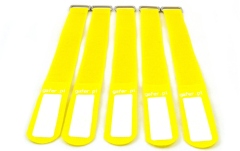 Bandă velcro pentru cabluri GAFER.PL Tie Straps 25x260mm 5 pieces yellow