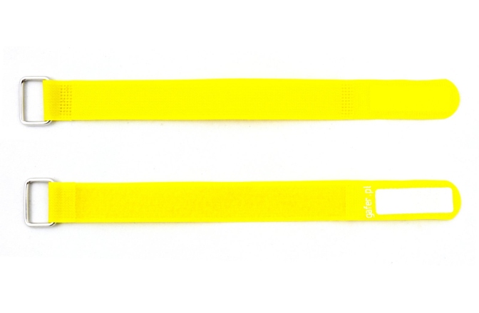 Bandă velcro pentru cabluri GAFER.PL Tie Straps 25x260mm 5 pieces yellow