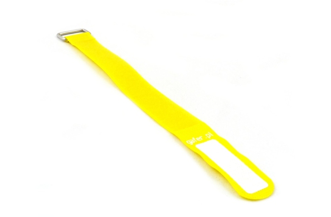 Bandă velcro pentru cabluri GAFER.PL Tie Straps 25x260mm 5 pieces yellow