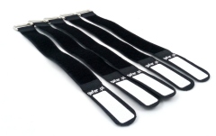 Bandă velcro pentru managementul de cabluri GAFER.PL Tie Straps 25x400mm 5 pieces black
