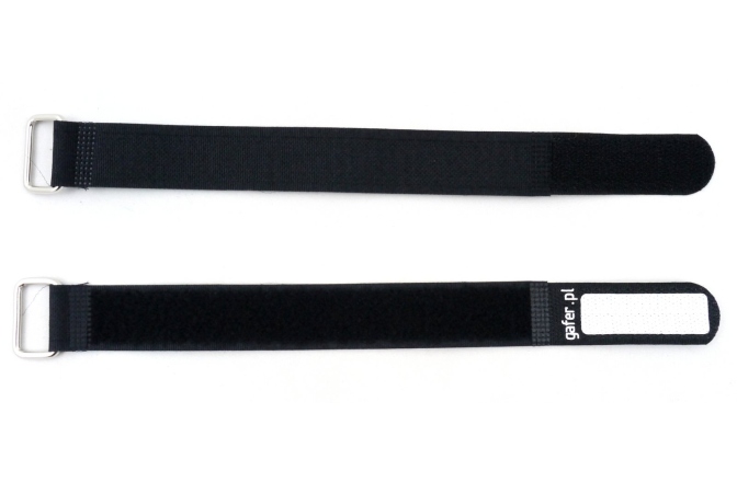Bandă velcro pentru managementul de cabluri GAFER.PL Tie Straps 25x400mm 5 pieces black