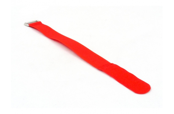 Bandă velcro pentru managementul de cabluri GAFER.PL Tie Straps 25x400mm 5 pieces red
