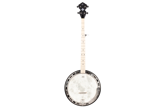 Banjo Left Hand Ortega Raven Series Banjo 5 String Lefty - Transparent Charcoal + Gigbag