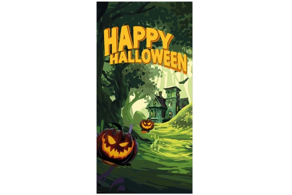 Halloween Banner, Haunted Forest, 90x180cm