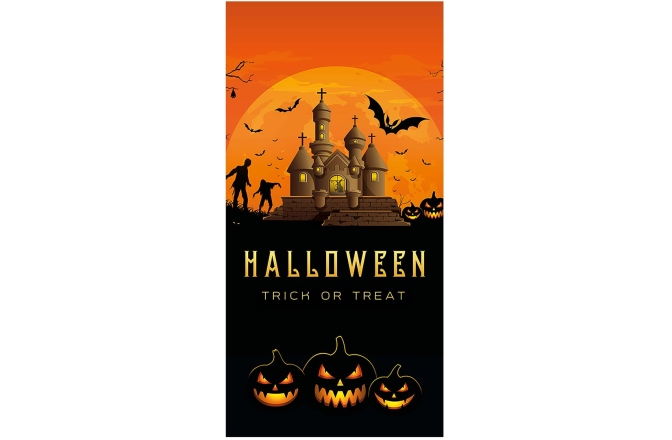 Banner Europalms Halloween Banner, Haunted House, 90x180cm