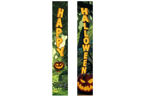 Halloween Banner, Haunted Forest, Set of 2, 30x180cm Halloween Banner, Haunted Forest, Set of 2, 30x180cm