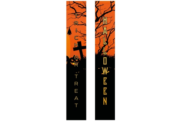 Halloween Banner, Haunted House, Set of 2, 30x180cm Halloween Banner, Haunted House, Set of 2, 30x180cm