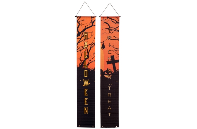 Banner set Europalms Halloween Banner, Haunted House, Set of 2, 30x180cm