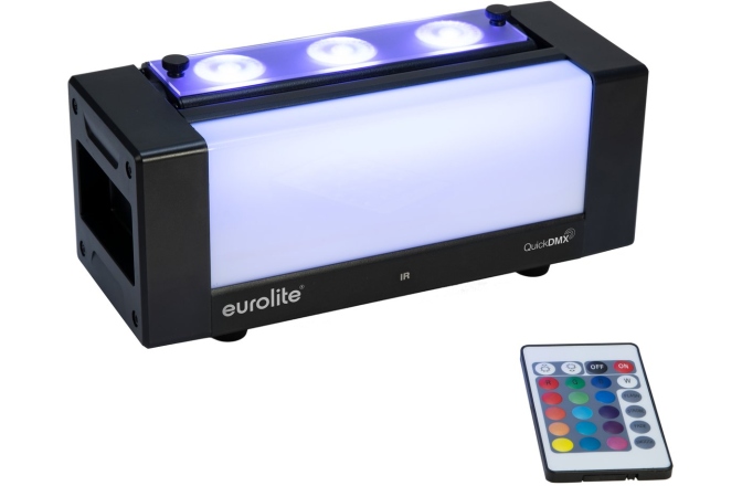 Bară cu LED înclinabilă Eurolite AKKU Bar-3 Glow QCL Flex QuickDMX