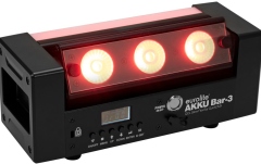 Bară cu LED înclinabilă Eurolite AKKU Bar-3 Glow QCL Flex QuickDMX