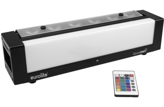 Bară cu LED înclinabilă Eurolite AKKU Bar-6 Glow QCL Flex QuickDMX