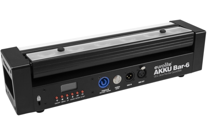 Bară cu LED înclinabilă Eurolite AKKU Bar-6 Glow QCL Flex QuickDMX